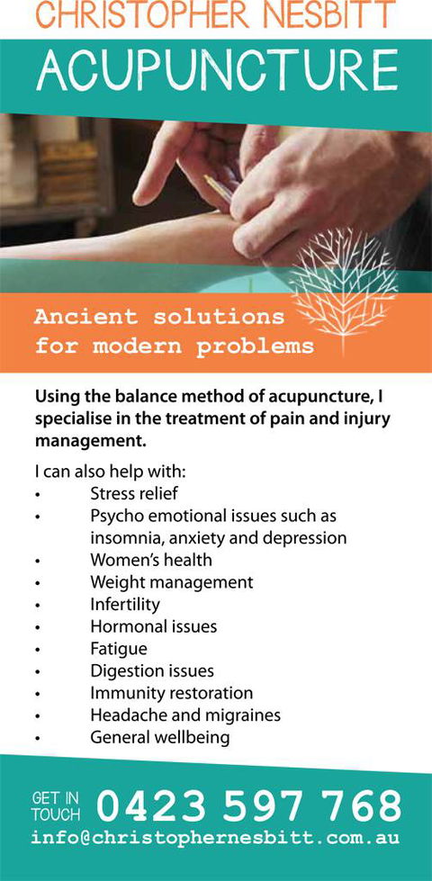 Christopher Nesbitt Acupuncture - Australian Directory 1