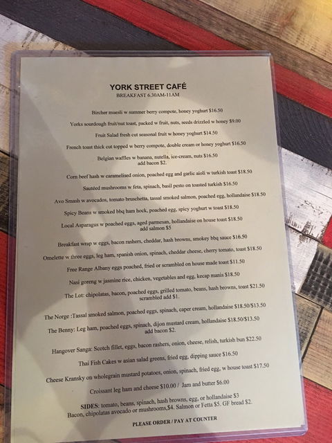 York Street Cafe - Australian Directory 1