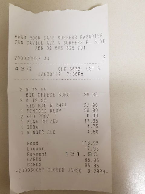 Hard Rock Cafe - Australian Directory 6