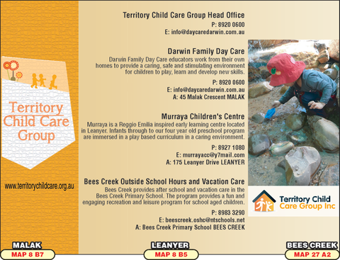 Territory Child Care Group Inc - Australian Directory 1