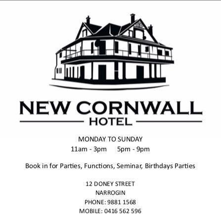 New Cornwall Hotel - Australian Directory 3