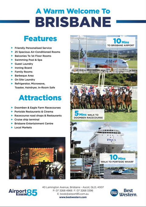 Best Western Airport 85 Motel - Australian Directory 21